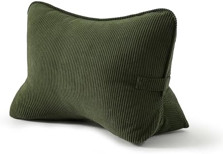 Pat. Pend. Corduroy Ergonomic Lumbar Support Pillow by Ailuteie