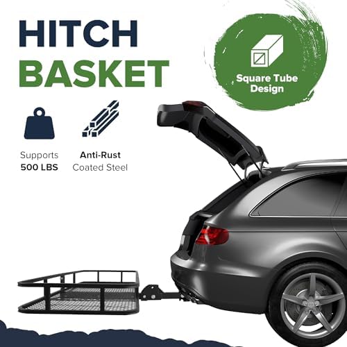 ARKSEN 60" x 23" x 5.5" Folding Hitch Cargo Carrier - Image 2