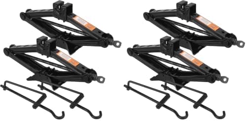 2 Set 2 Ton Scissor Jack for Car, Car Scissor Jack by GENHAKON