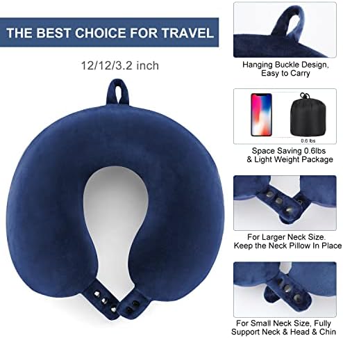 TALLGO Travel Pillow, Best Memory Foam Neck Pillow Head Support Soft Pillow - Image 6