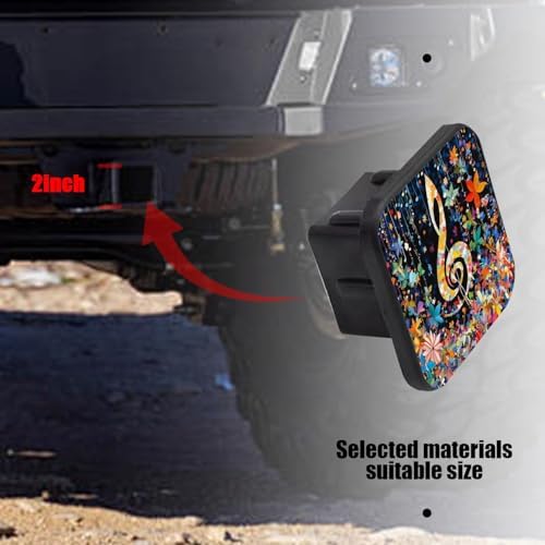Hitch Cover Fits for 2-Inch Hitch, Treble Clef Adorned - Image 6
