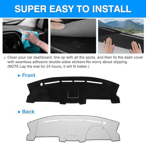 Autorder Dashboard Cover Mat for Ford F150 2004 2005 2006 2007 2008 Accessories - Image 5