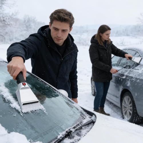 Heated Ice Scrapers for Car Windshield Window Cleaning Squeegee - Image 2