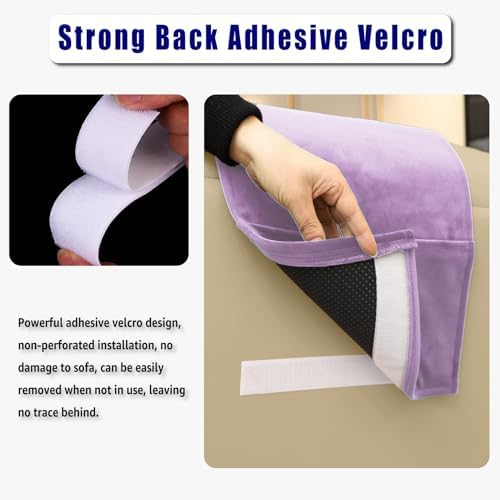 Velvet Recliner Headrest Pillow, Non-Slip Neck Support - Image 4