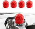 4PCS 2 Inch Trailer Hitch Ball Cover Tow Ball Protector Red by Unknown