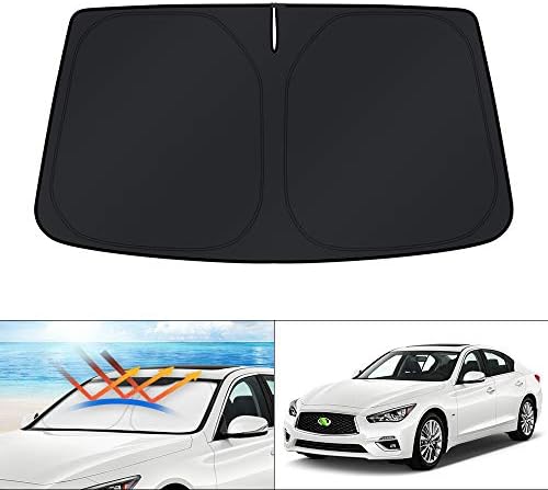 KUST Windshield Sun Shade for 2014-2024 Infiniti Q50 Accessories Custom Fit by KUST