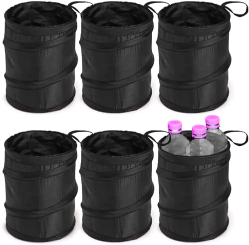 yarlung 6 Pack Car Trash Can, Collapsible Pop-up Car Garbage Can, Waterproof by Yarlung