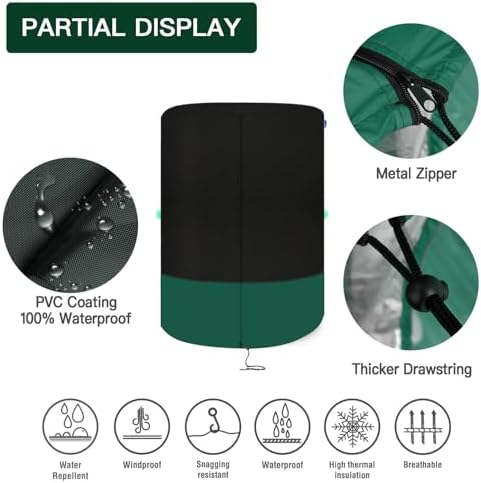 Kayme Seasonal Spare Tire Storage Cover Fit 35 Inch Tire Diameter - Image 5
