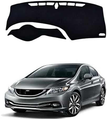 Dashboard Mat Cover for Honda Civic 2012-2015 Nonslip Center Console Sunshield by BOLTRY