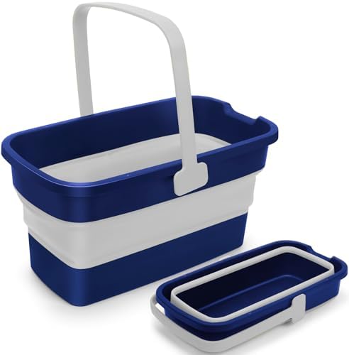 Collapsible Mop Bucket for Cleaning by EasyCleaningHappyLife