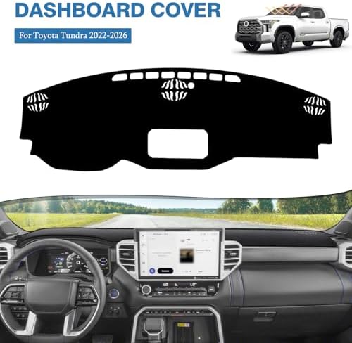 FIILINES Dash Cover for 2022-2024 2025 2026 Toyota Tundra, Dashboard Mat Exact - Image 2