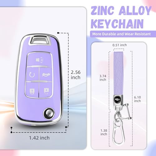 for Chevy Key Fob Cover, Premium Soft TPU Full Protection Key Cover - Image 3