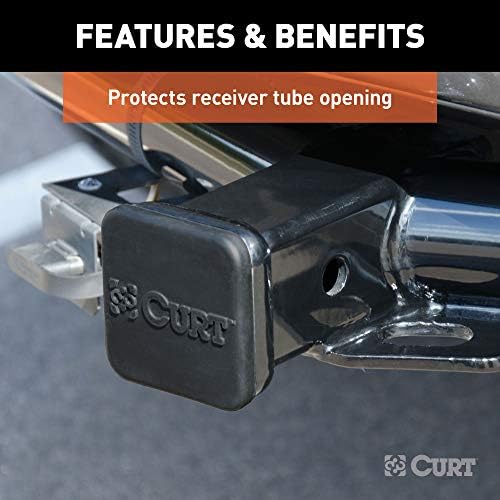 CURT 22272 Rubber Hitch Cover for 2" x 2" Square Receiver Tube - Image 4