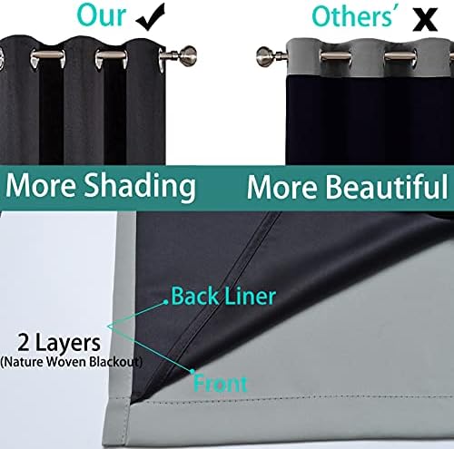 Yakamok 84 Inch Length 100% Blackout Curtains - Image 5