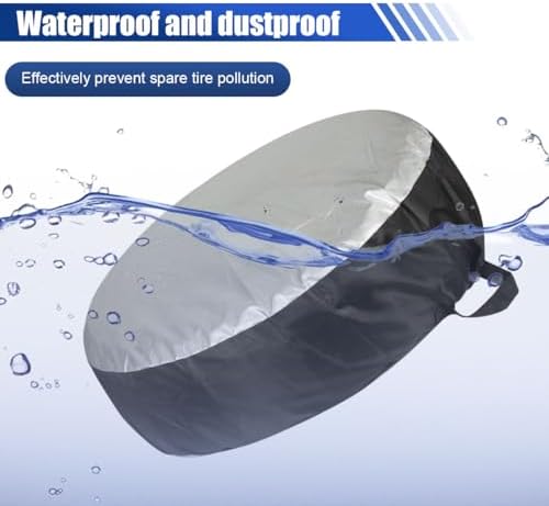 4PCS Car Tire Covers Set, Waterproof RV SUV Trailer Spare Tire Storage Bag - Image 4