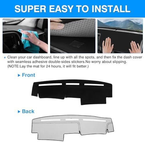 Autorder Dashboard Cover Mat for 1986-1993 Nissan Pathfinder D21 Accessories - Image 5