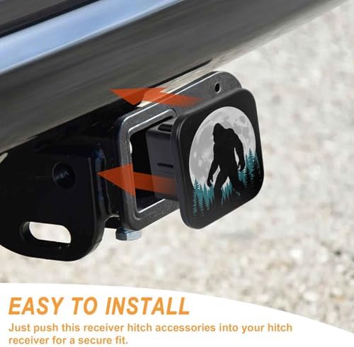 Trailer Hitch Cover 2 Inch Square Receiver Hitch Cover Rubber Tube Plug - Image 4