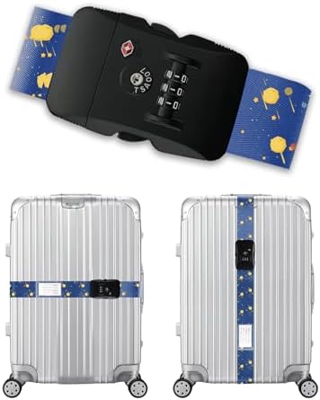 Veki Travel Luggage Straps for Suitcases, TSA Approved by Veki