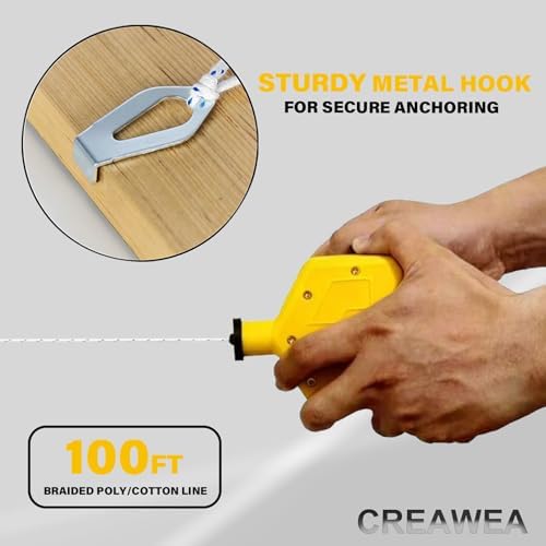 Heavy Duty Chalk Line, Professional Construction Marking Tool, 100-Foot Line - Image 6
