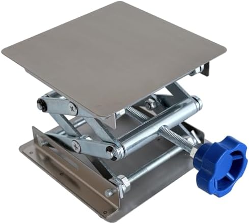 4"x4" Stainless Steel Lab Jack Mini Scissor Lift 6.6lbs Load Capacity - Image 2