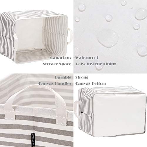 Sea Team Large Rectangle Open-Top Canvas Storage Basket - Image 5