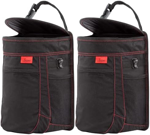 Lusso Gear Spill-Proof Car Trash Can by LussoGear