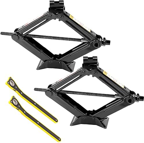 JOIKIT 2 Pack 1.5 Tons 3307 Lbs Capacity Scissor Jack, Car Jack by JOIKIT