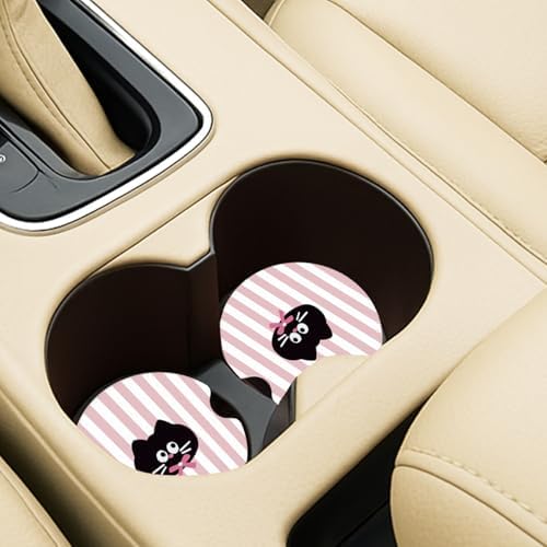 Ceramic Car Coasters – Absorbent Car Cup Holder Coaster Set - Image 5