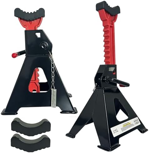 HENBOW Jack Stands, 3 Ton Capacity Black, 1 Pair by Unknown
