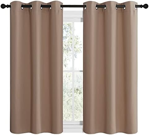 NICETOWN Small Window Kitchen Blackout Curtains, Thermal Insulated Solid - Image 2
