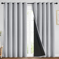 Yakamok Light Grey 100% Blackout Curtains 84 Inches Long 70" Wide 2 Panel by Yakamok
