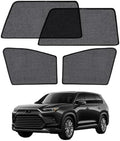 Car Window Shade for Toyota Highlander 2021-2025, 4 Pack Magnetic Mesh Sun by Unknown