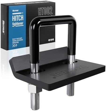 RETRUE Anti Rattle Hitch Tightener 1.25"-2" Rubber Coated Hitch Stabilizer by RETRUE-YourReliablePartner