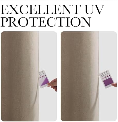 NICETOWN Outdoor Curtains for Patio Waterproof, Thermal Insulated Linen - Image 5