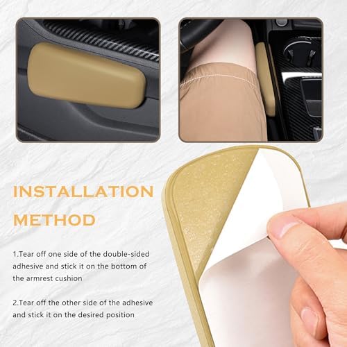 OFBAND 2PCS Elbow Pad Arm Rest for Car, Soft Leather Arm Rest Pillow - Image 6