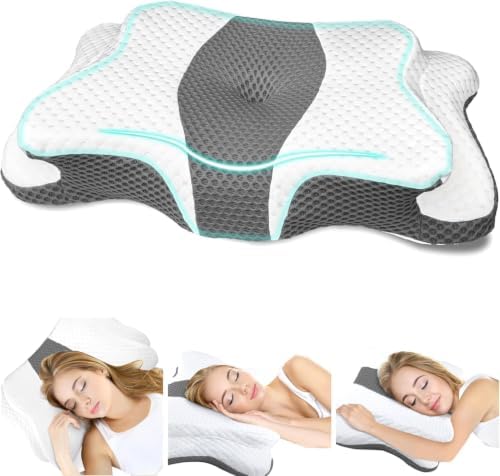 CHxxy Neck Cervical Pillow, Contour Memory Foam by CHxxy