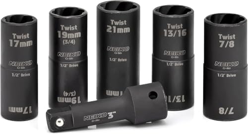 NEIKO 02340A Twist Socket Set, SAE & Metric, 1/2 Inch Dr. Impact Flip, 6 Point - Image 5