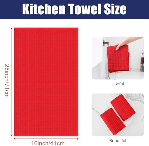 Homaxy Microfiber Waffle Weave Kitchen Towels, 8 Pack - Image 2