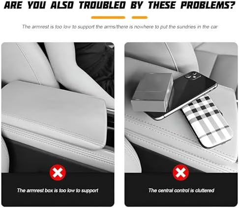 Zpana 4 in 1 Car Center Console Armrest Pillow, Memory Foam, Light Gray - Image 7