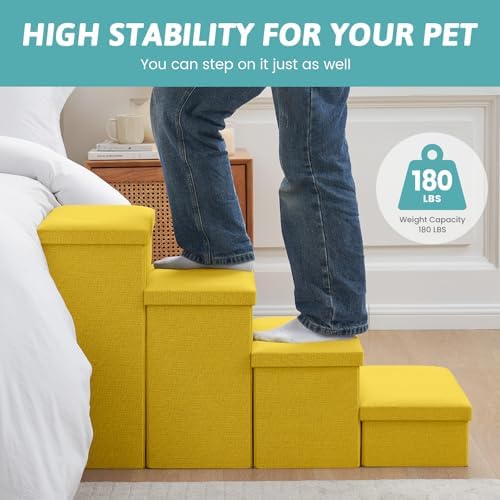 COZY KISS Dog Stairs with Storage - Image 5