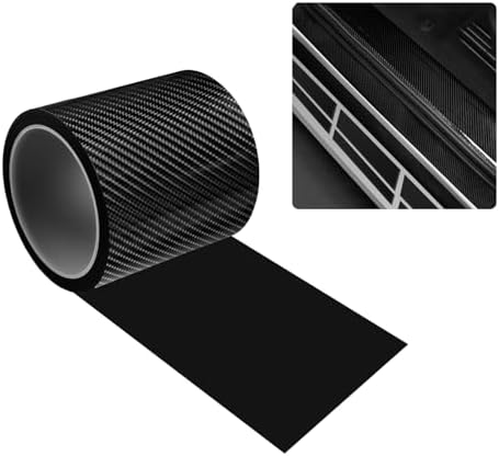 Carbon Fiber Car Door Sill Protector, Anti-Scratch & Anti-Collision Door Sill by Unknown