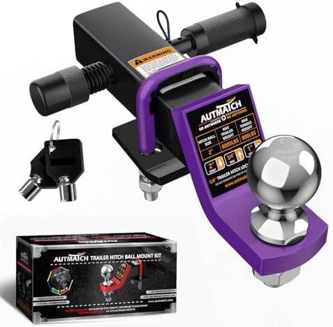 AUTMATCH Trailer Hitch Ball Mount by AUTMATCH