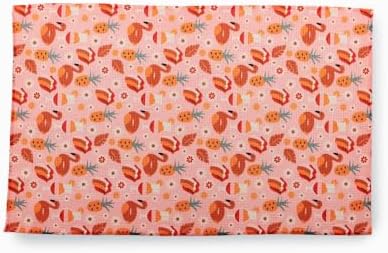 Flourish Wildflowers Microfiber Kitchen Towels | Pink Pineapple Tongue Pattern - Image 5