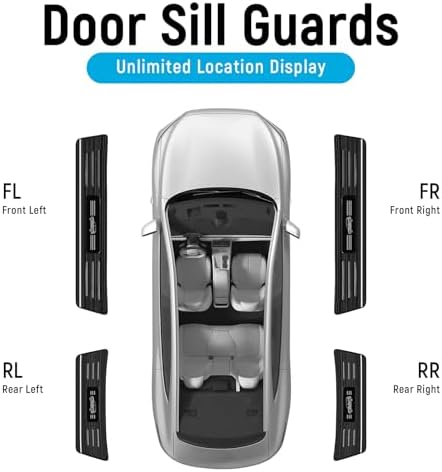 ZZEQYG 4 Pcs Door Sill Protector Compatible - Image 5