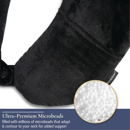 Brookstone Microbead Neck Pillow Soft Travel Pillow - Image 5