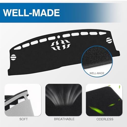 KUST Black Dash Cover for 2020-2025 2026 Ford Escape Left Hand Driving - Image 4