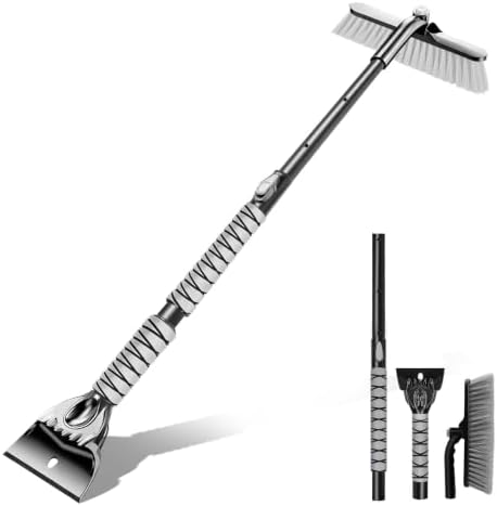 44 Inch Snow Brush with Ice Scraper by DDSNTY