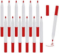 12 PCS Red Liquid Chalk Markers, Fine Tip Neon Erasable Pens by Unknown