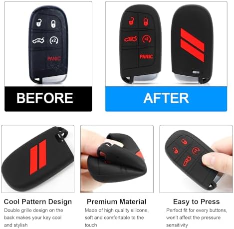 for Dodge Key Fob Cover with Keychain - Image 2