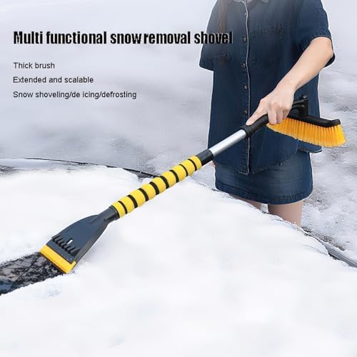 Car Snow Shovel, car Mounted Telescopic defrosting Shovel, Snow Brush 2-in-1 - Image 5